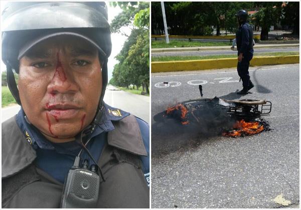 Tres Policarabobo resultaron heridos