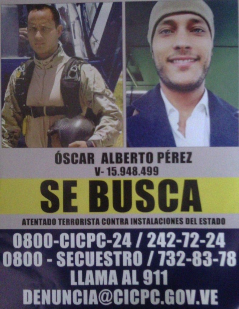 Cicpc busca a Oscar Pérez