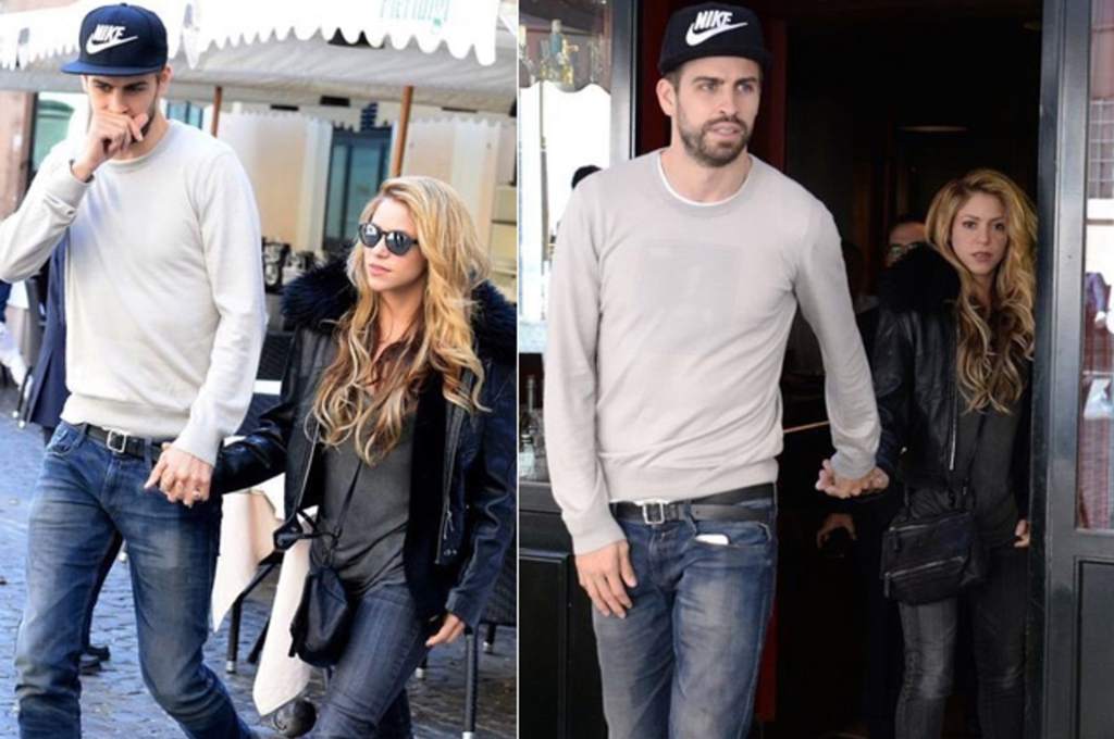 Shakira junto a Gerard Piqué