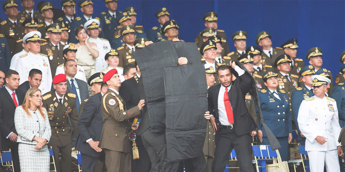 dateando - maduro atentado drones - fotos