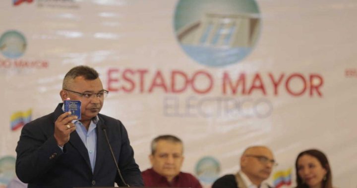Néstor Reverol culpó a la derecha venezolana de boicotear el sistema eléctrico nacional