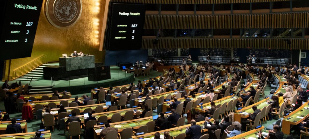 Brasil, Israel y EE.UU. votaron en contra, mientras que Ucrania y Colombia se abstuvieron
