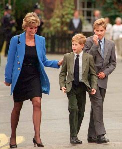 Princesa Diana con sus hijos