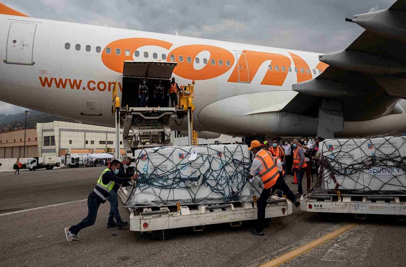 Llegó nuevo cargamento de 3,1 millones de vacunas del Covax a Venezuela - FOTO