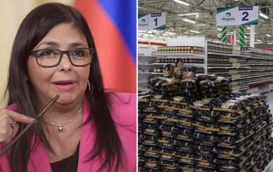Delcy Rodríguez sostuvo reunión de trabajo con sector supermercados - FOTO