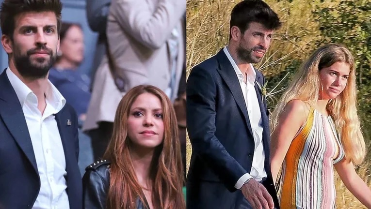 Piqué, Shakira y Clara Chía