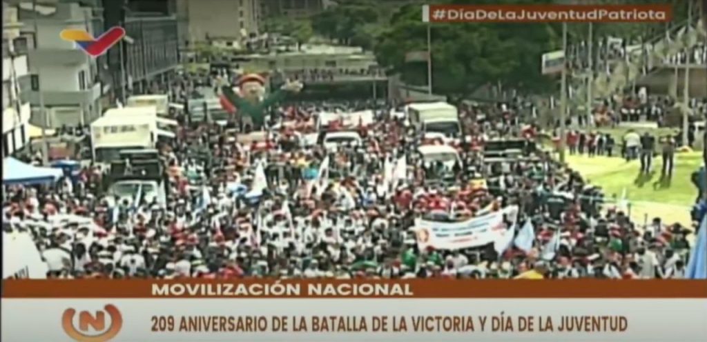 Concentración en Plaza Venezuela inicia marcha de la Juventud