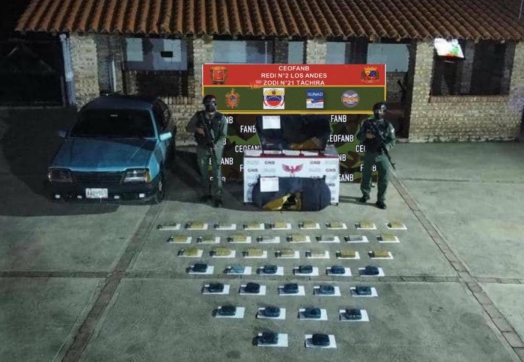 FANB incautó 41 envoltorios tipo panela de marihuana en Táchira