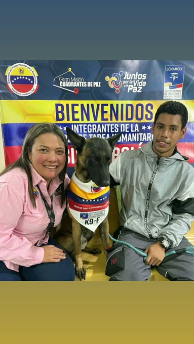 Brigada Canina regresa a Venezuela tras jornada en Türkiye y Siria