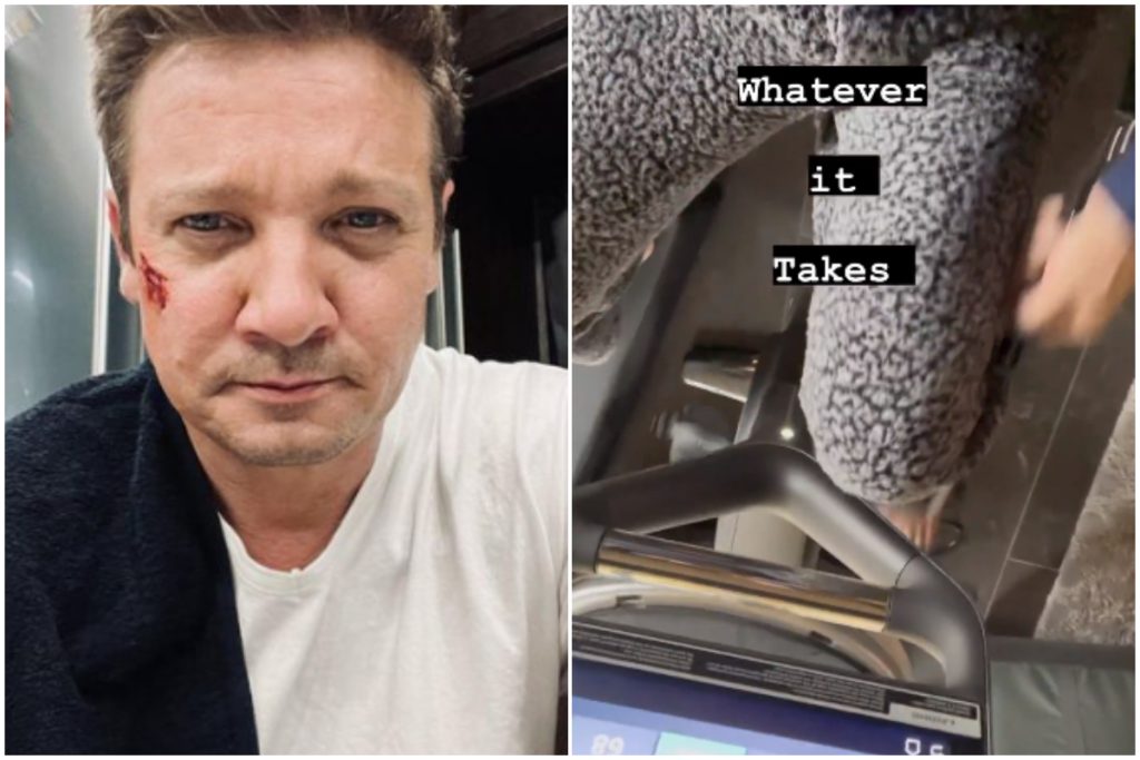 Jeremy Renner publica un video de recuperación tras su accidente con una quitanieves