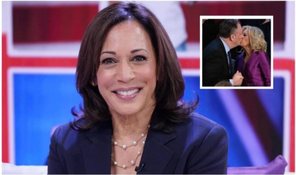Kamala Harris rompió el silencio sobre el beso entre su esposo y Jill Biden