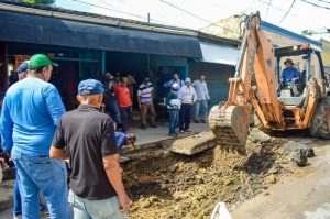 Inició plan de bacheo en el centro de Porlamar