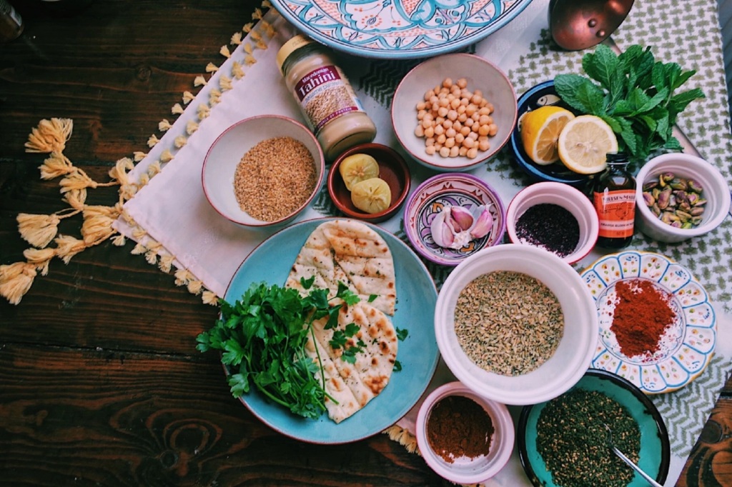 Anahid Bandari de Ataie, ingredientes de la gastronomía árabe