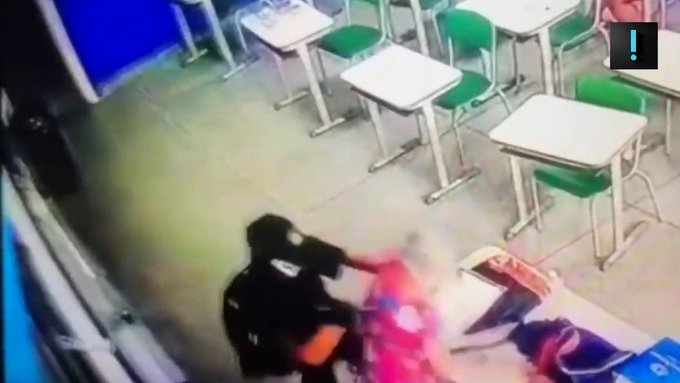 Un alumno de 13 años asesinó a su maestra e hirió a 4 estudiantes en una escuela de Brasil (Imágenes sensibles)