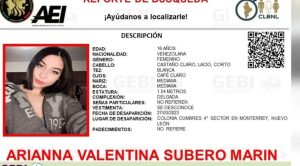 Desapareció una venezolana de 16 años en México