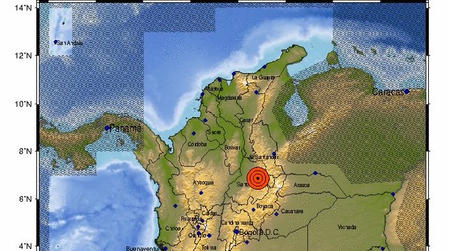 Un temblor de magnitud 5,9 en Colombia se sintió en Venezuela