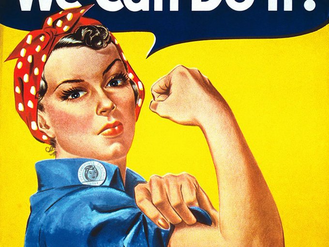 La historia real detrás de la imagen viral de “We can do it” por el Día Internacional de la Mujer