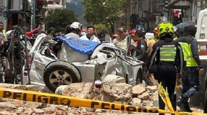 Difunden impactantes imágenes del fuerte terremoto que sacudió a Perú y Ecuador