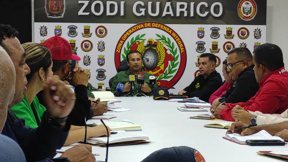 Instalado en Guárico el Estado Mayor de Riesgo