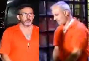 Funcionarios de altos cargos en la alcaldía de Baruta desfilan esposados y vistiendo braga naranja
