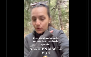 Tiktoker estaba caminando por un bosque y lo que grabó te hará rezar 3 padres nuestros