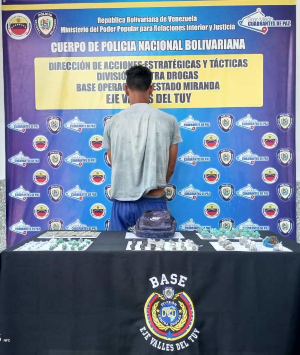 Detienen sujeto que distribuía droga cerca de un colegio en El Cartanal