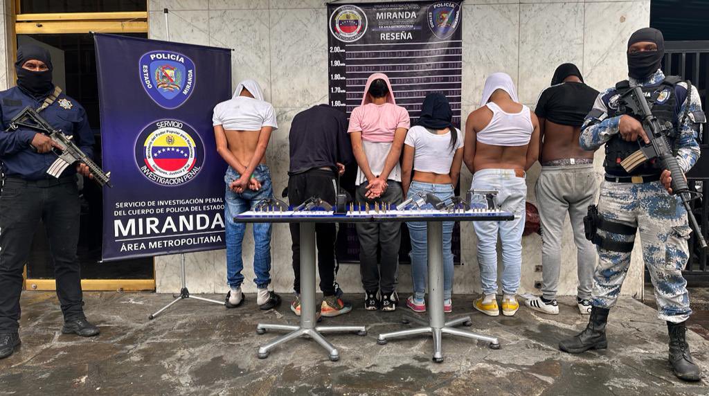Agarraron a 6 miembros de la banda de "El Wilexis" en Petare