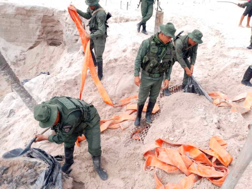 FANB destruyó equipos de minería ilegal en Parque Yapacana Amazonas