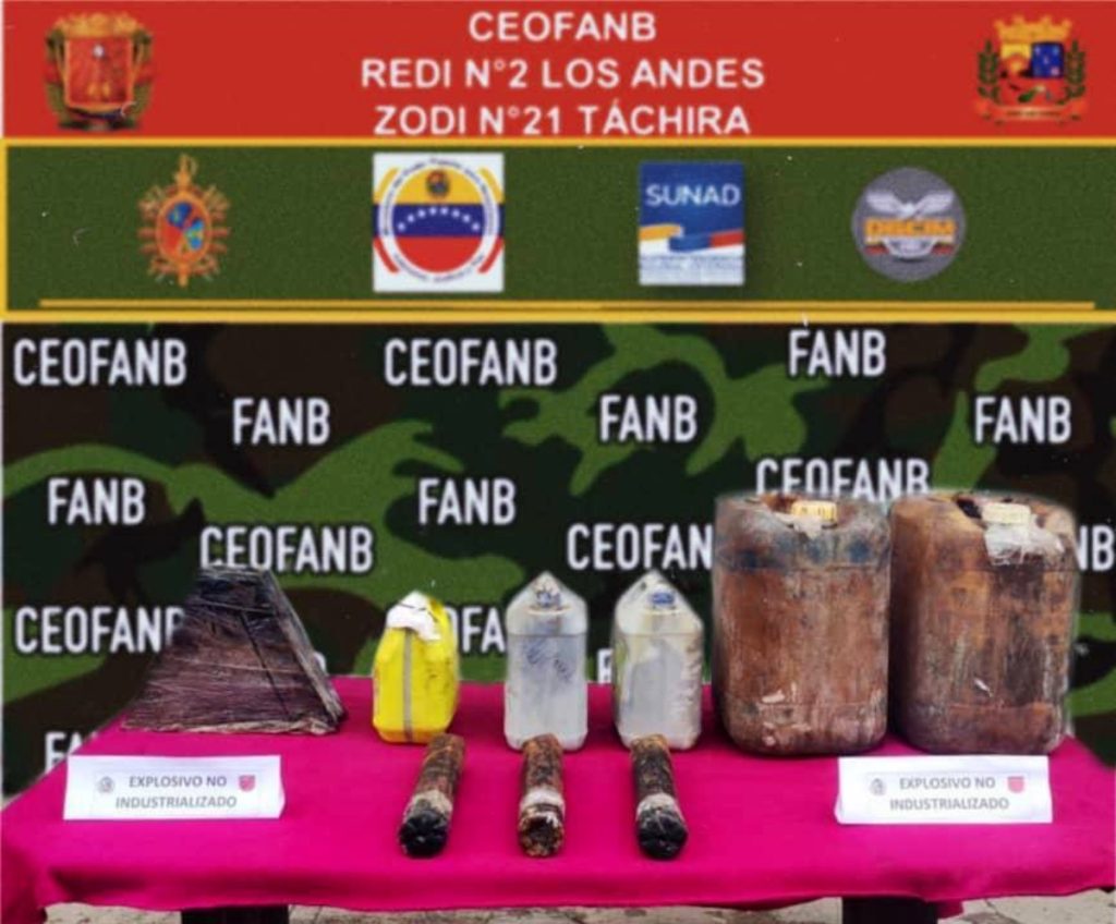 FANB detecta trinchera Tancol en Táchira con explosivos no industrializados
