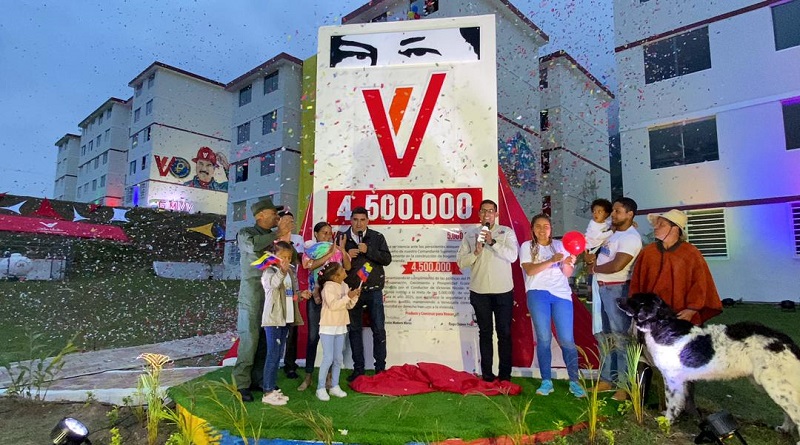 GMVV develó el hito 4 millones 500 mil en el estado Mérida