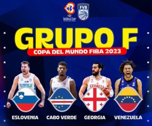 Venezuela estará en el Grupo F del Mundial de Baloncesto con Eslovenia, Cabo Verde y Georgia