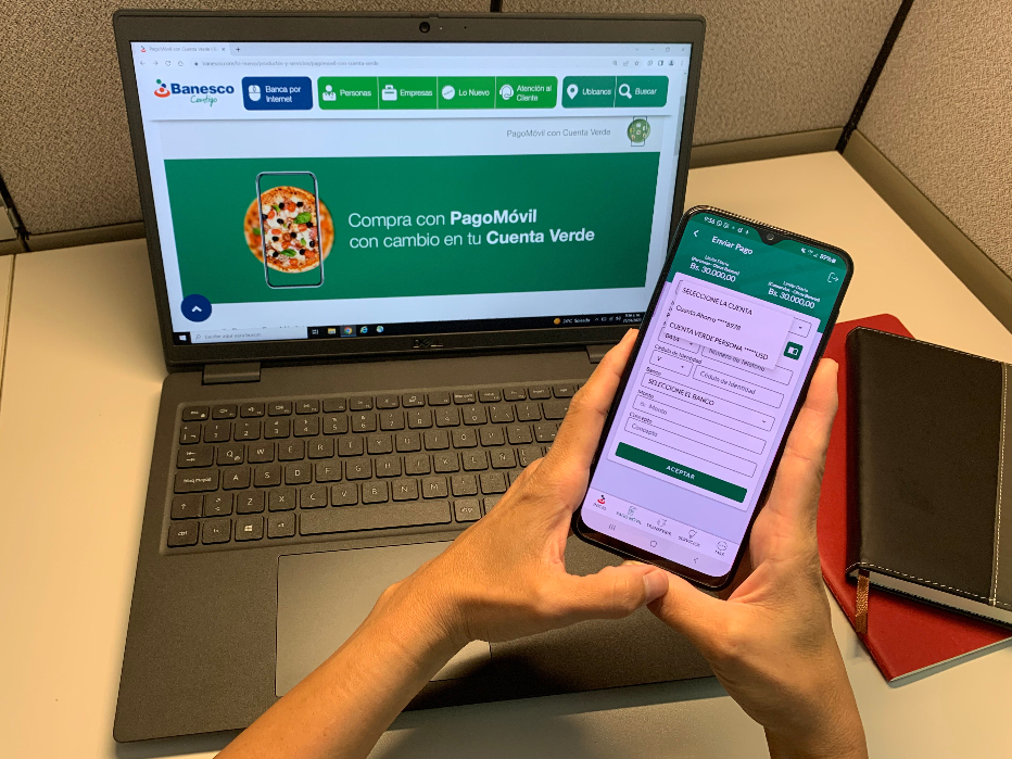 ¿Cómo hacer un pago móvil con Cuenta Verde Banesco?