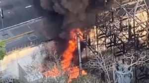 Reportaron incendio en la subestación eléctrica de El Cafetal
