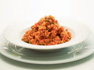 Arroz con pollo a la naranja