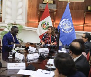 Boluarte sostuvo reunión con relator de ONU por manifestaciones en Perú