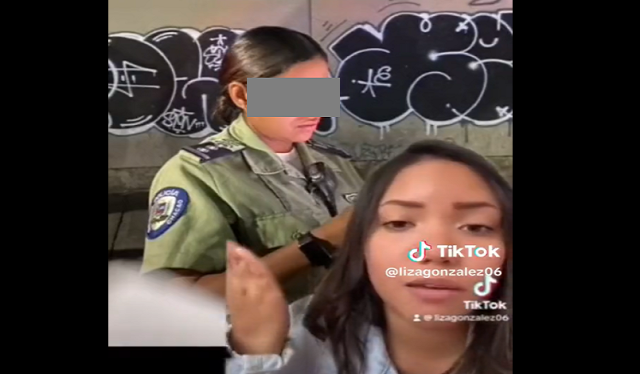 Uniformada llama “becerra” a joven multada en Chacao y luego se come la flecha (Videos)