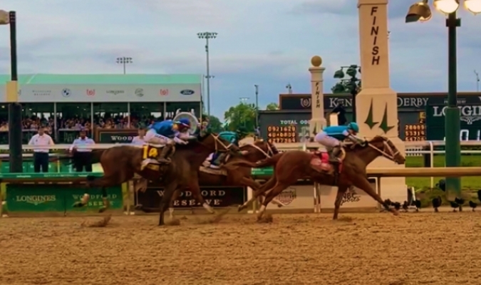 El alazán Mage se lleva el Derby de kentucky con la monta de Javier Castellano y Gustavo Delgado como entrenador