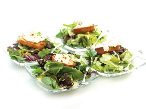 Ensalada de queso de cabra