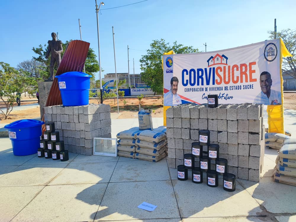 Entregan materiales de construcción a más de 200 familias de Araya