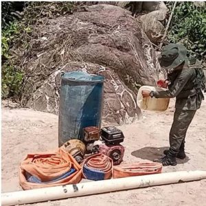 FANB desmantela otro campamento de minería ilegal en Amazonas