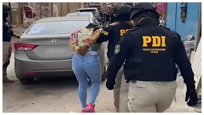La temida líder del Tren de Aragua detenida en Chile (VIDEO)
