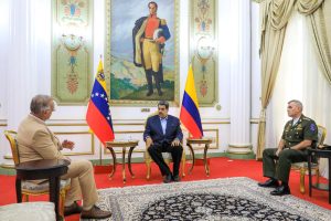 Maduro recibió en Miraflores al ministro de Defensa de Colombia