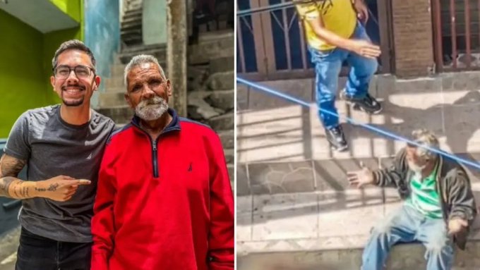El antes y después del abuelo que fue golpeado en Petare