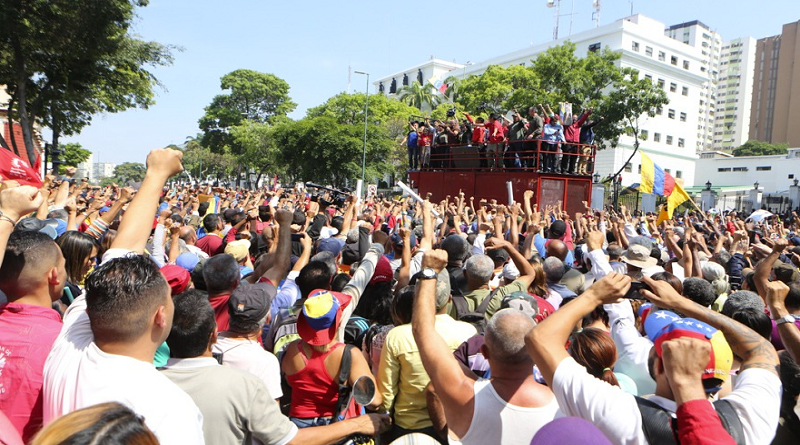 Trabajadores se movilizan en Caracas este 1° de Mayo