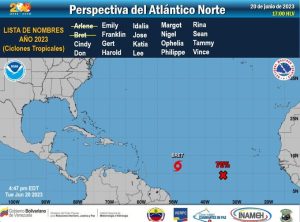 Inameh mantiene alerta ante la llegada de la tormenta tropical Bret por Isla de Aves