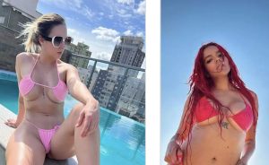 La hermana de Karol G posó con diminuto bikini