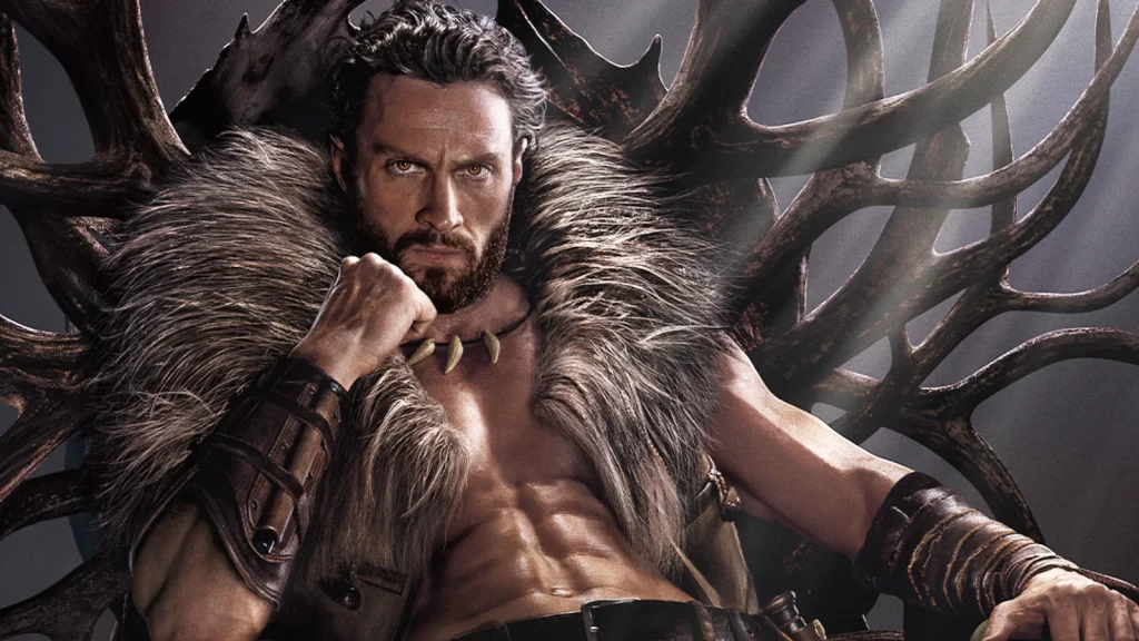 Aaron Taylor-Johnson protagoniza el sangriento primer tráiler de "Kraven, el cazador"