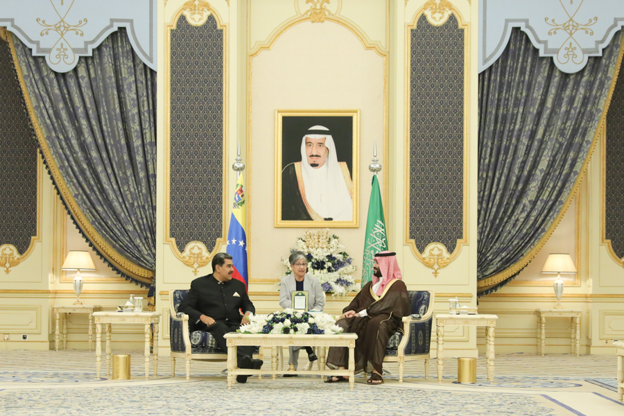 Presidente Maduro se reúne con príncipe heredero de Arabia Saudita