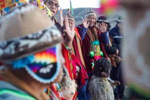 Presidente de Bolivia recibió el Año Nuevo Andino en Tiwanacu
