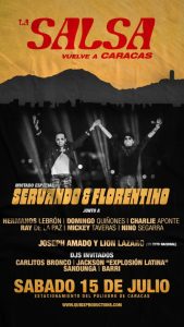 Servando y Florentino se presentarán en “La Salsa vuelve a Caracas”